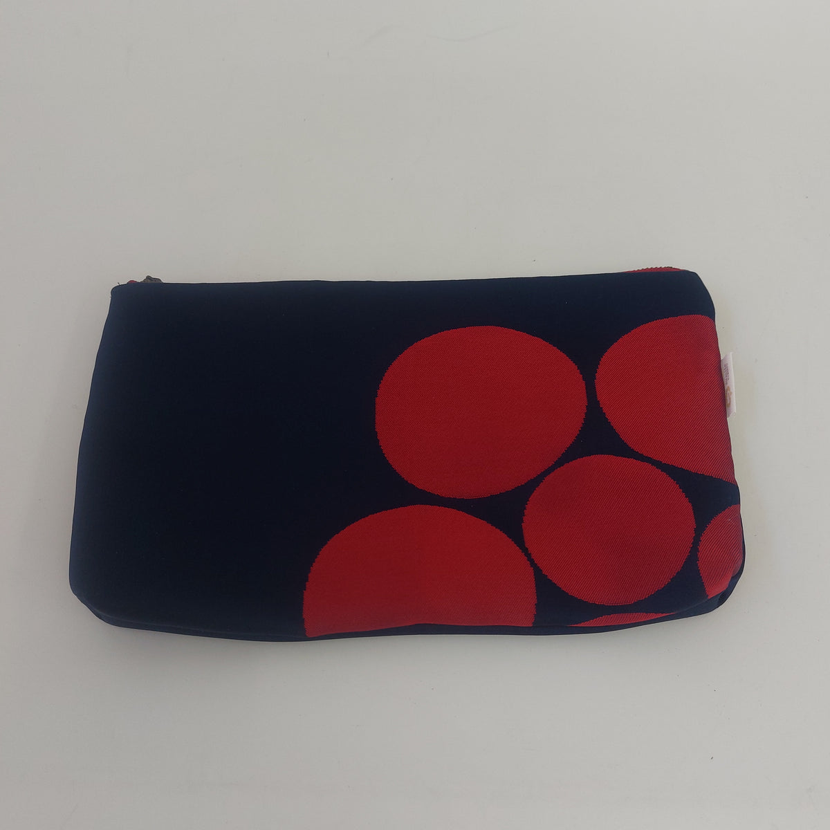 ポーチ　navy red3